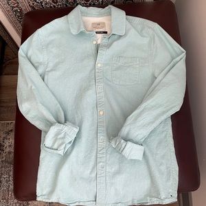 Scotch and Soda light teal mint button down shirt